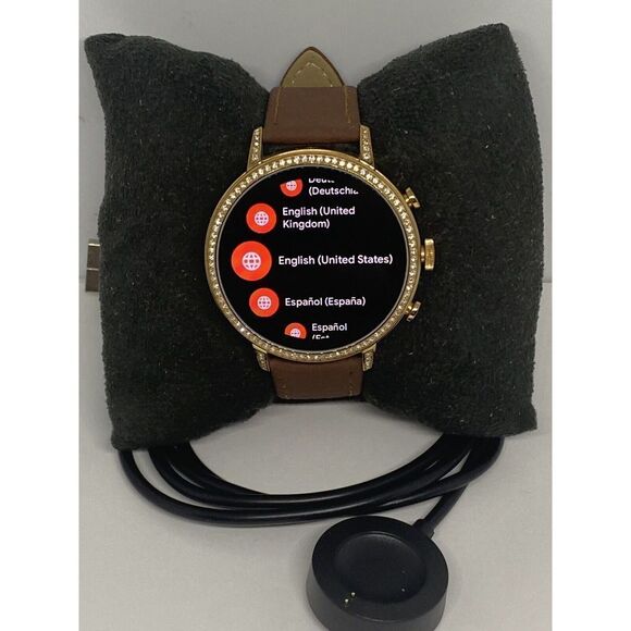 Fossil Gen 4 Authentic Digital Dial Smart Watch Custom Band FTW6015 AB605 - Picture 1 of 10
